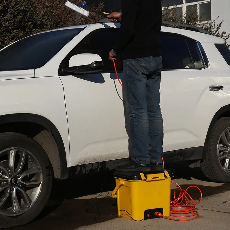 Portable Car Wash Equipment 25L Electric High Pressure 12V Motor Pump High Pressure Washer Foam Generator Car Wash portable