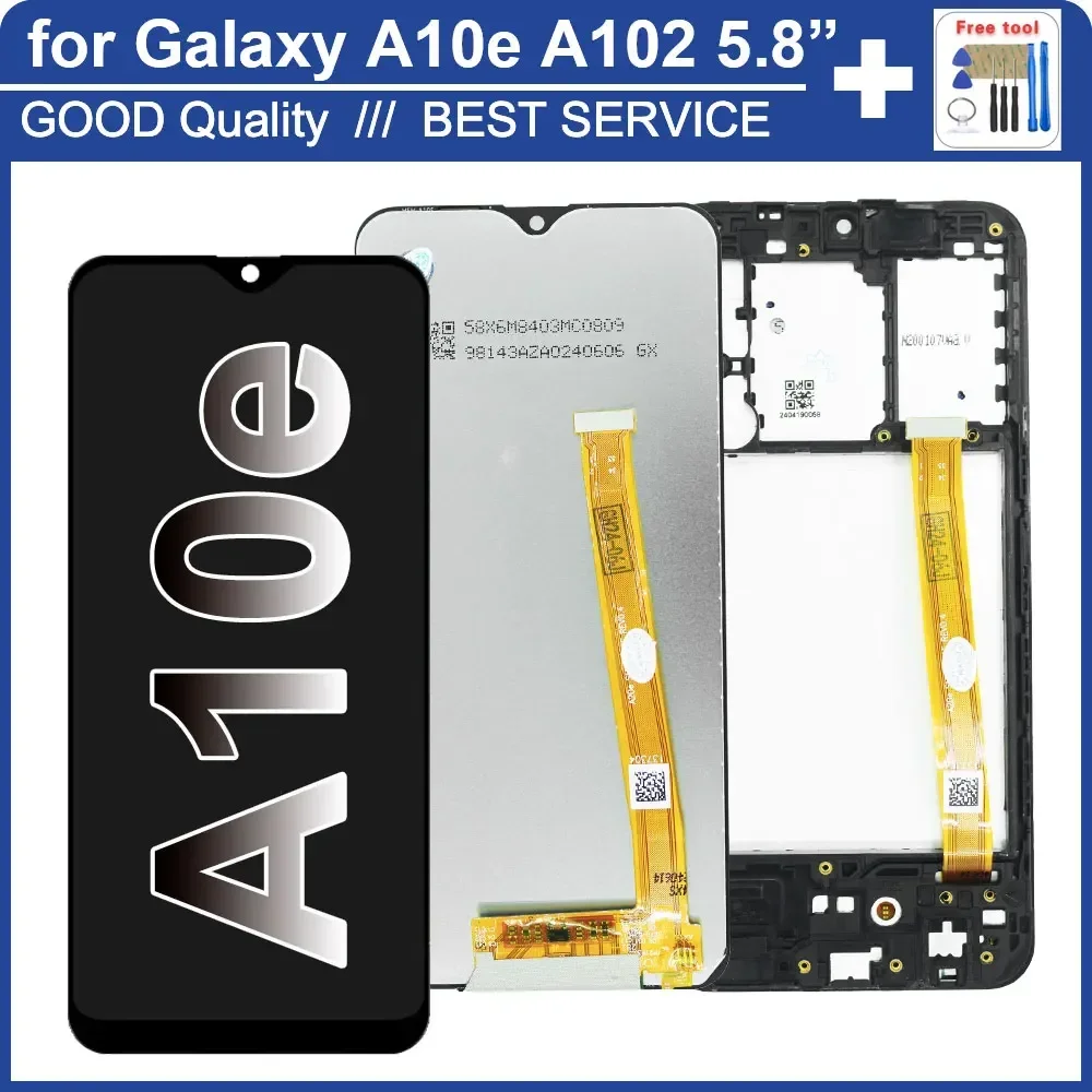 

100% Tested LCD for Samsung Galaxy A10e A102U LCD Replacement Display Touch Screen Assembly for Samsung A10e A102F A102U LCD