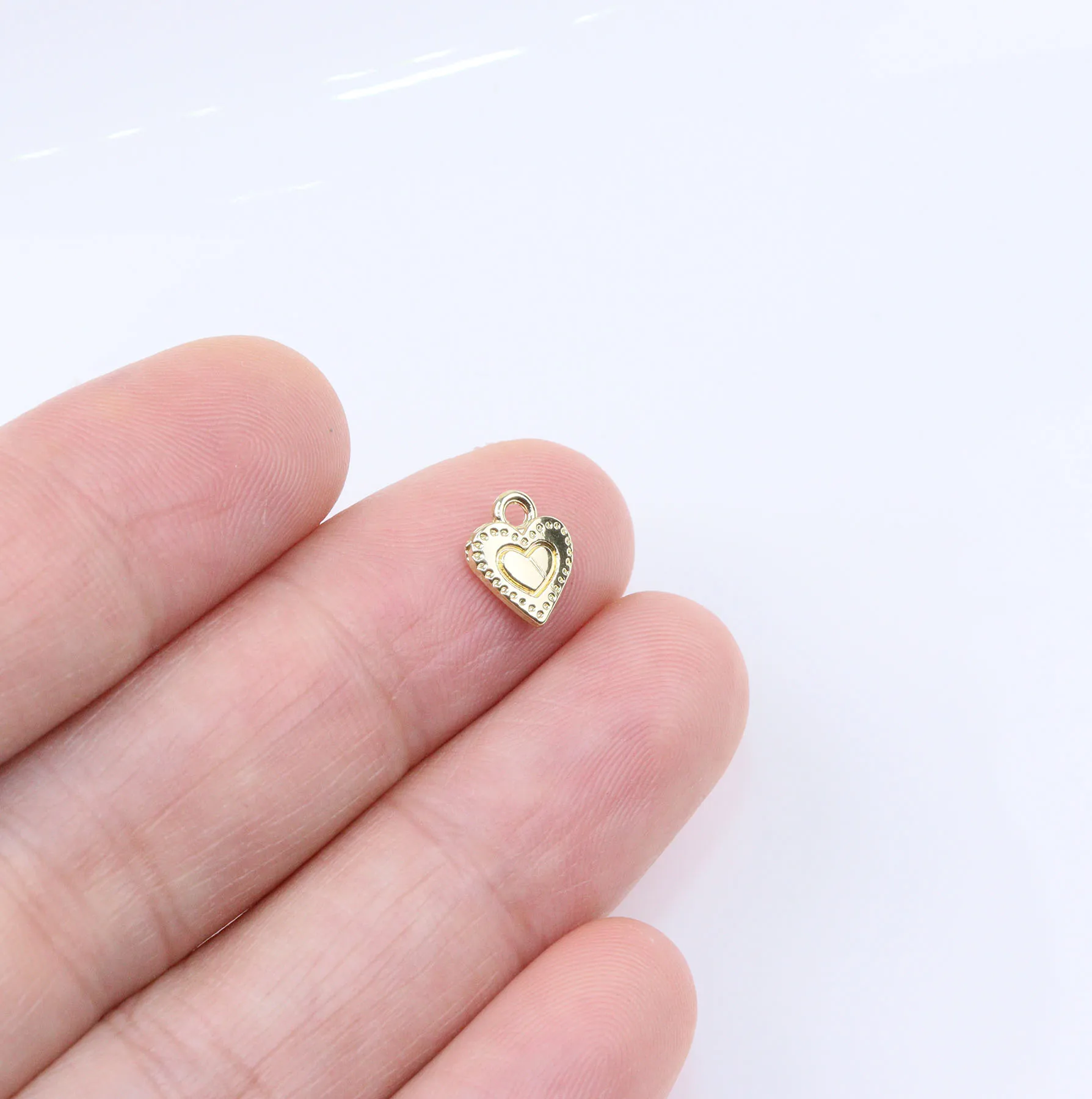 Eruifa 20 sztuk Mini serce damskie wisiorki ze stopu cynku hurtownia moda dziewczęca naszyjnik, bransoletka z kolczykami biżuteria DIY Handmade — zdjęcie 6