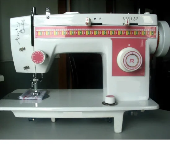 307 Single Needle Domestic Sewing Machine 24 Stitches Metal Plastic Manual Feed Mini Thread Trimmer for Home Use Motor