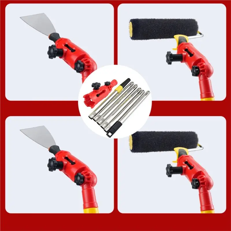 [NEW!A08R】 Multi-Angle Brush Extension Rod 1.7M Retractable Paint Roller Designed For High Ceilings And Walls