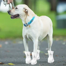 Disposable Dog Shoes Pet Foot Cover Outdoor Dog Puppy Rain Boots Adjustable Strap Paw Protection Cover Dirt-Proof Pet Shoes