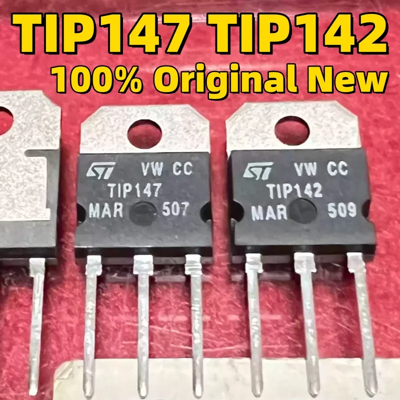 2 pairs brand new original genuine TIP147 TIP142