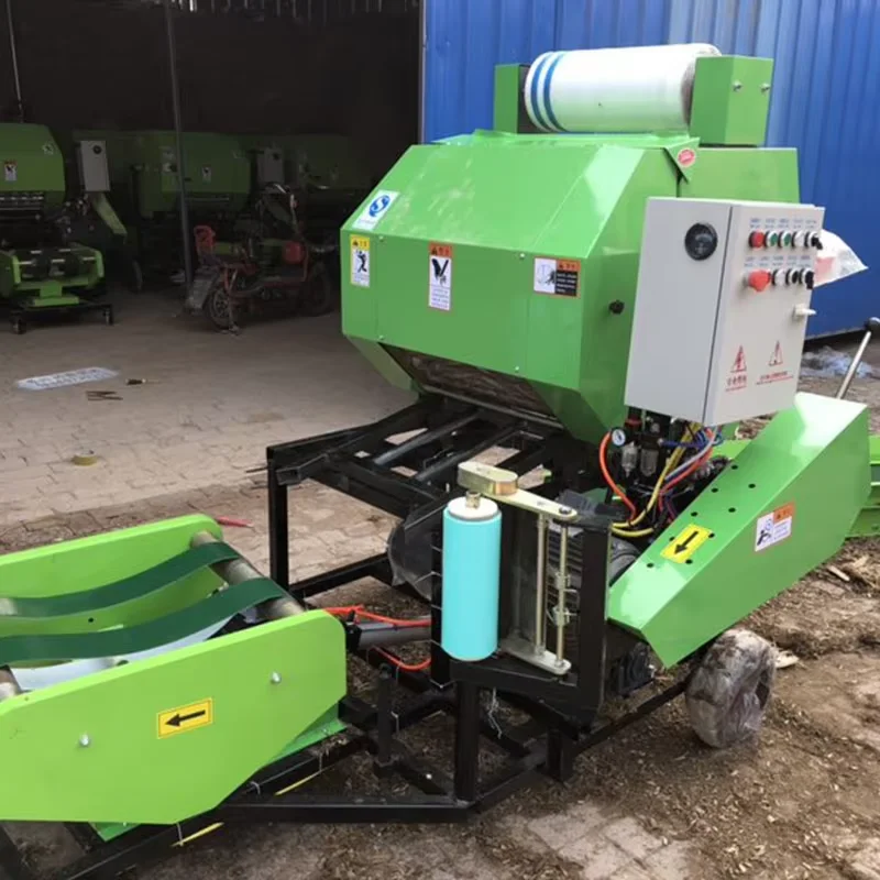 High-Efficiency Silage Baler with Automatic Wrapping and Compression for Superior Forage Preservation