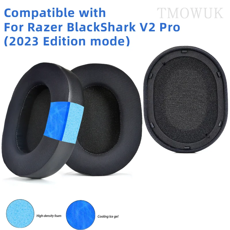 

Sport Cooling-Gel Ear Pads for Razer BlackShark V2 Pro (2023 Edition mode) Gaming Headset Headphones Gaming Earpads Cover