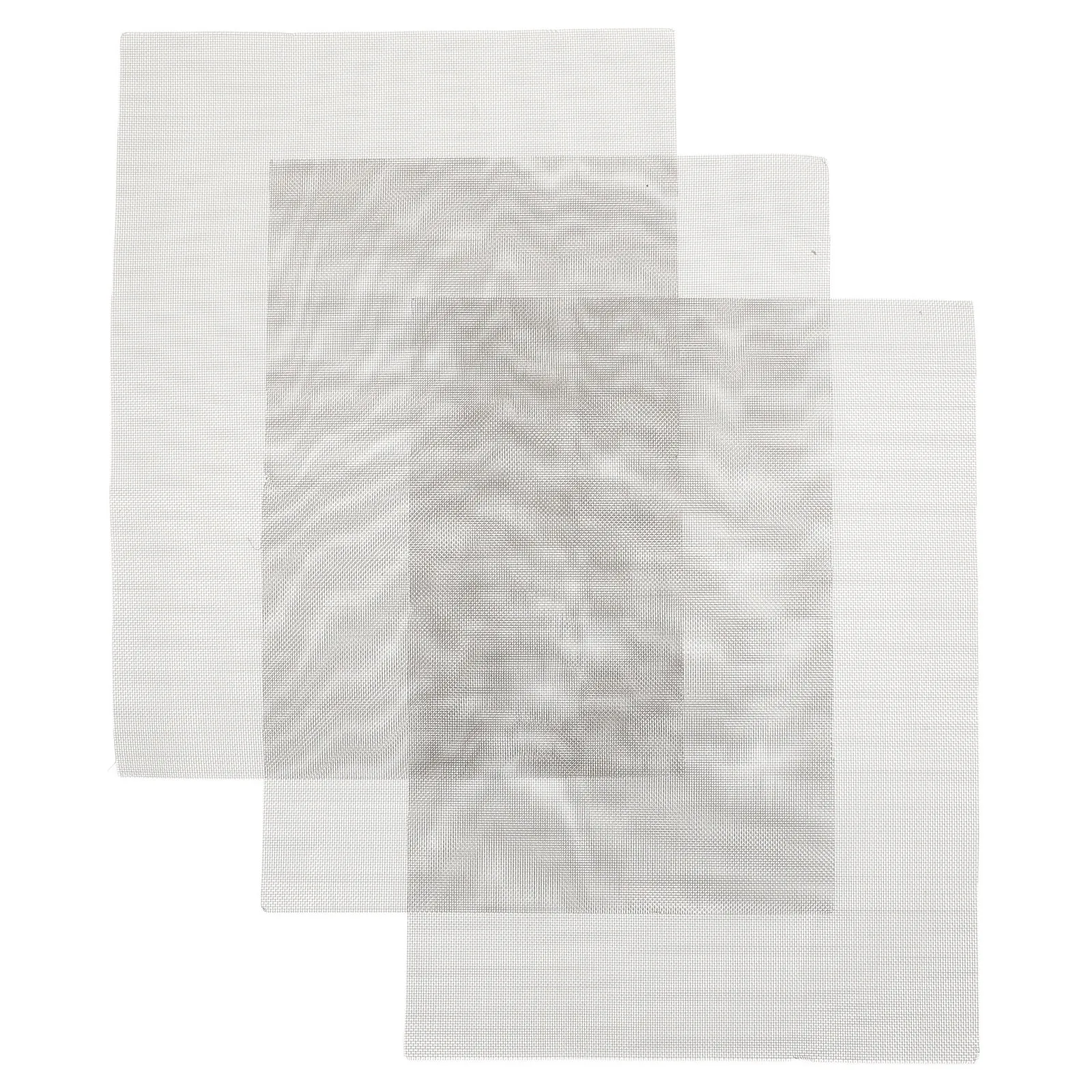 

3Pcs Plastic Welding Repair Mesh Screen Stainless Steel Fine Mesh for Car Bumper Crack Hole Reinforce Metal Screen