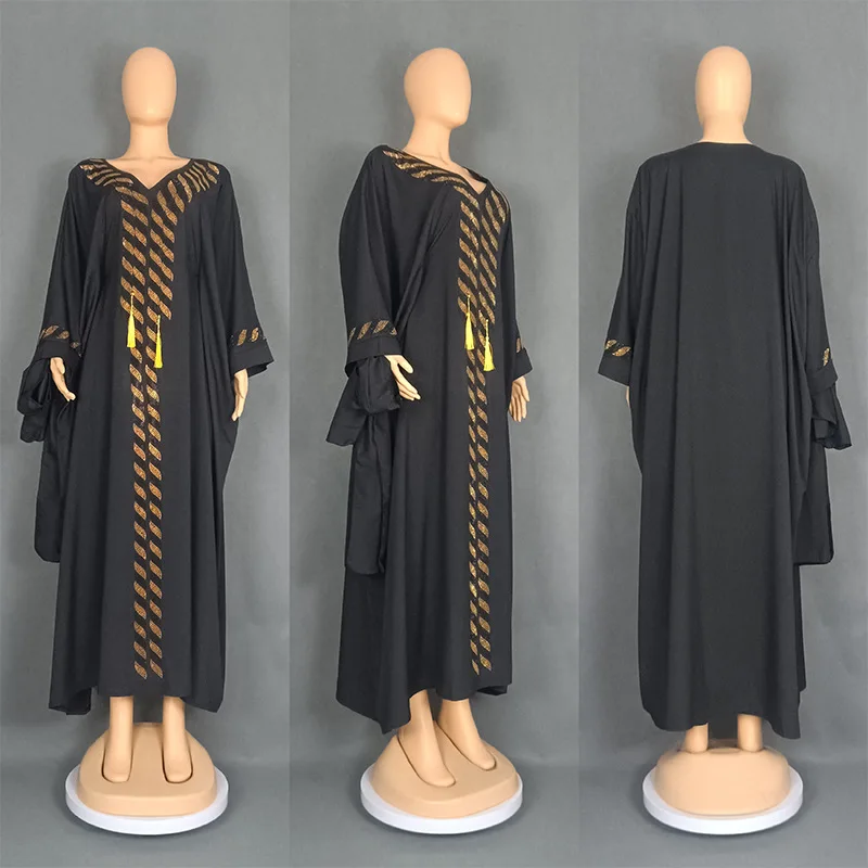 ชุดมุสลิม อาบายะ จาลาบียะ ชุดผู้หญิงสำหรับวันอีด ชุดยาวแบบซาอุดิอาระเบีย เสื้อคลุมยาว ฮิญาบ อิสลาม อาบายะ ผ้าคลุมศีรษะ รอมฎอน โมร็อกโก ดูไบ คาฟตัน