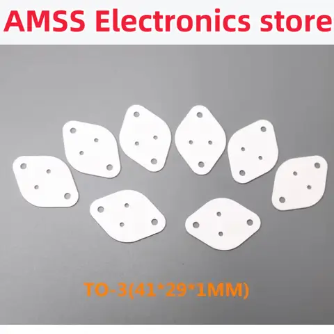 AMSS 10PCS 높은 열 전도성 절연 시트 TO-3 (41*29*1mm) 알루미나 세라믹 시트