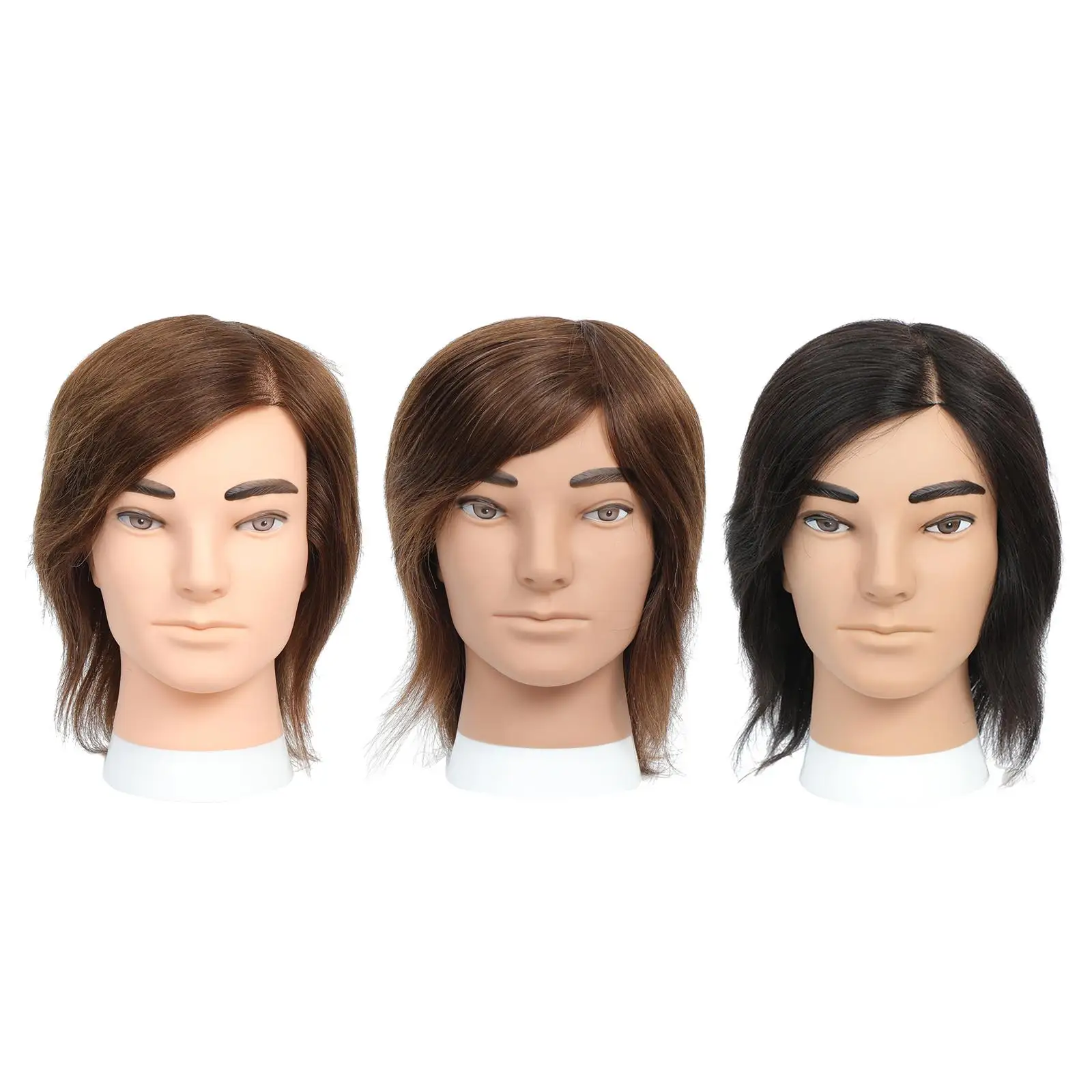 Male Mannequin Head Practice (10.63inch in Long) for Men Barber Mannequin Head for Students Perming Salon Coloring Straightening