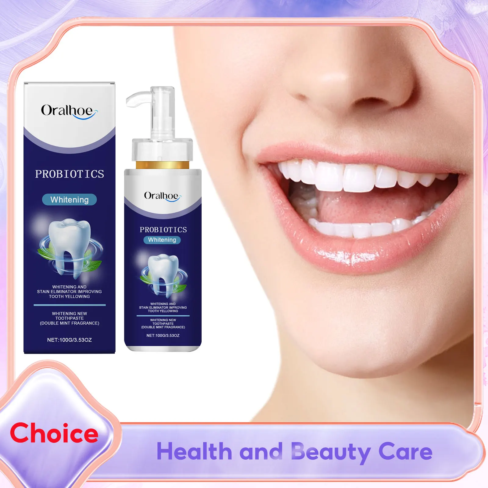 

Toothpaste Sensitive Teeth Whitening Stain Melanin Removal Strengthen Enamel Fresh Mint Flavor Teeth Whiter Cleaning Gum Care