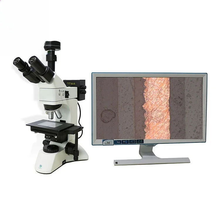 Transflective light path design, light and dark field metallographic microscope SGO-4232