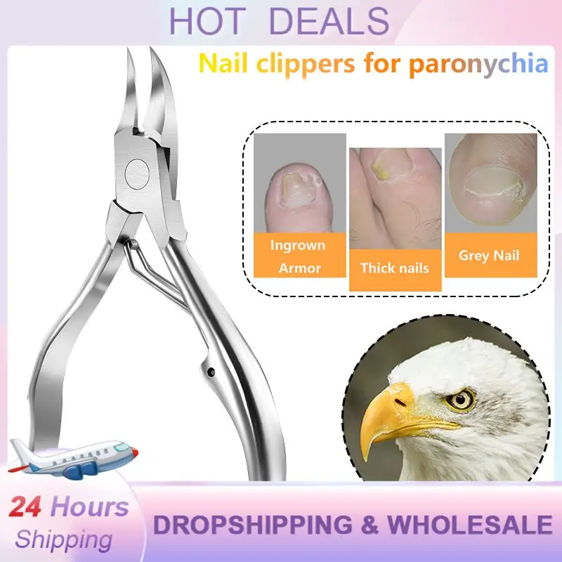 1pc Beauty Sharp Curved Paronychia Remover Nail Scissors Manicure Toes Dead Skin Pliers Trimming Nail Clipper Nipper