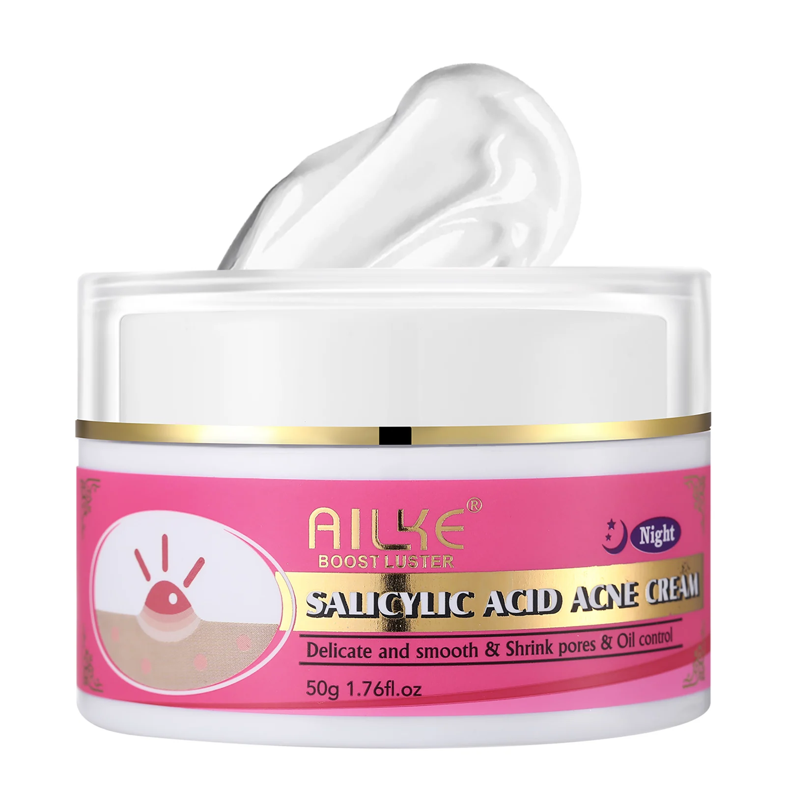 

AILKE Delicate & Smooth Cream, For All Skin Types, Repair Face Cream, Clean Stains, Reduce Dark Spots, Lighten Skin