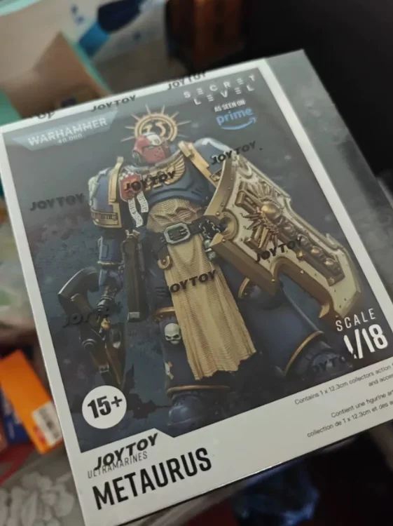 

【SF】JOYTOY Warhammer 40K 1/18 Фигурка Ultramarines Metaurus с Power Axe Stormshield и модель плазменного пистолета, игрушки, подарки