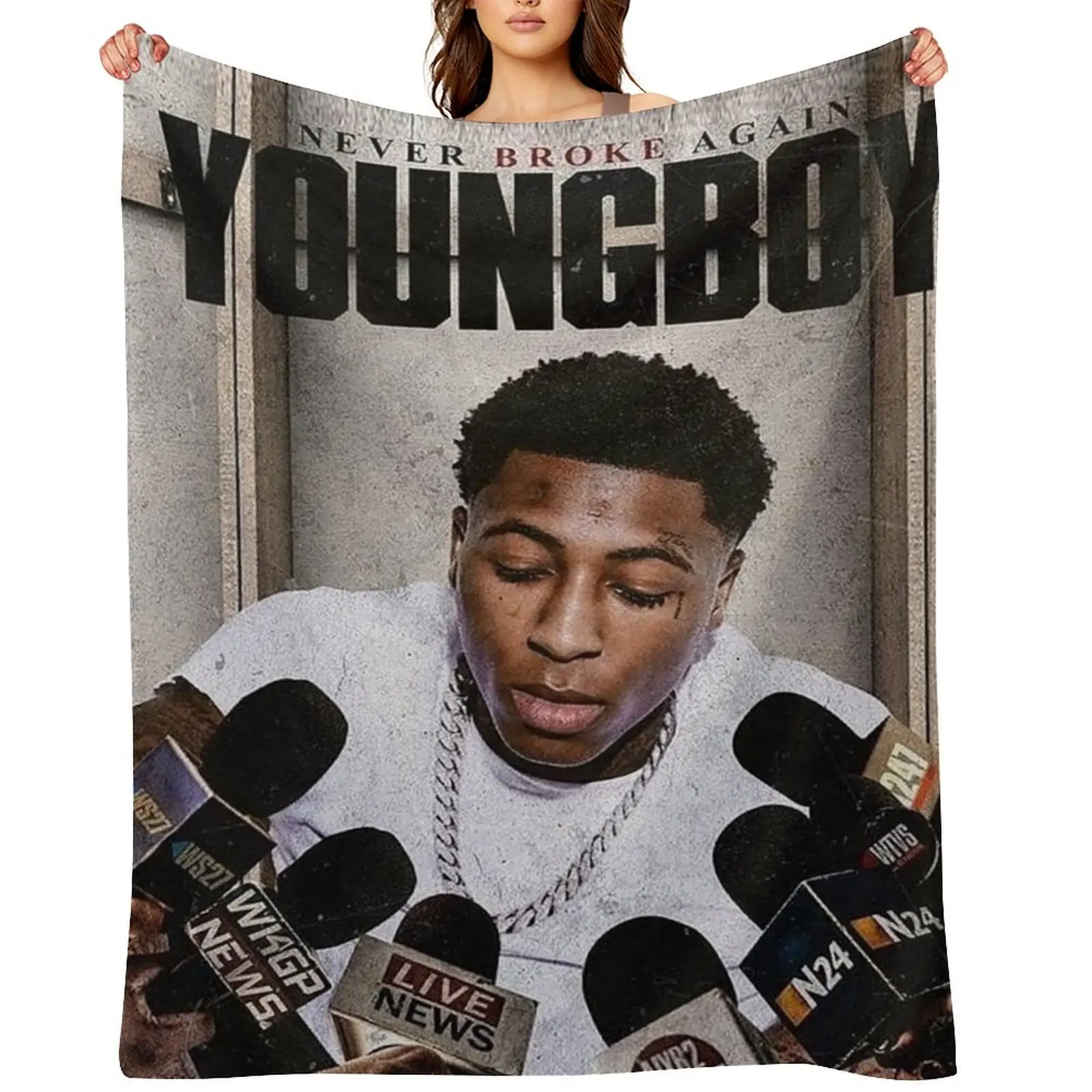 

Threeboy Young Boy Never Broke American Tour 2020 Throw Blanket Polar Bed Decorative Beds Retros Blankets