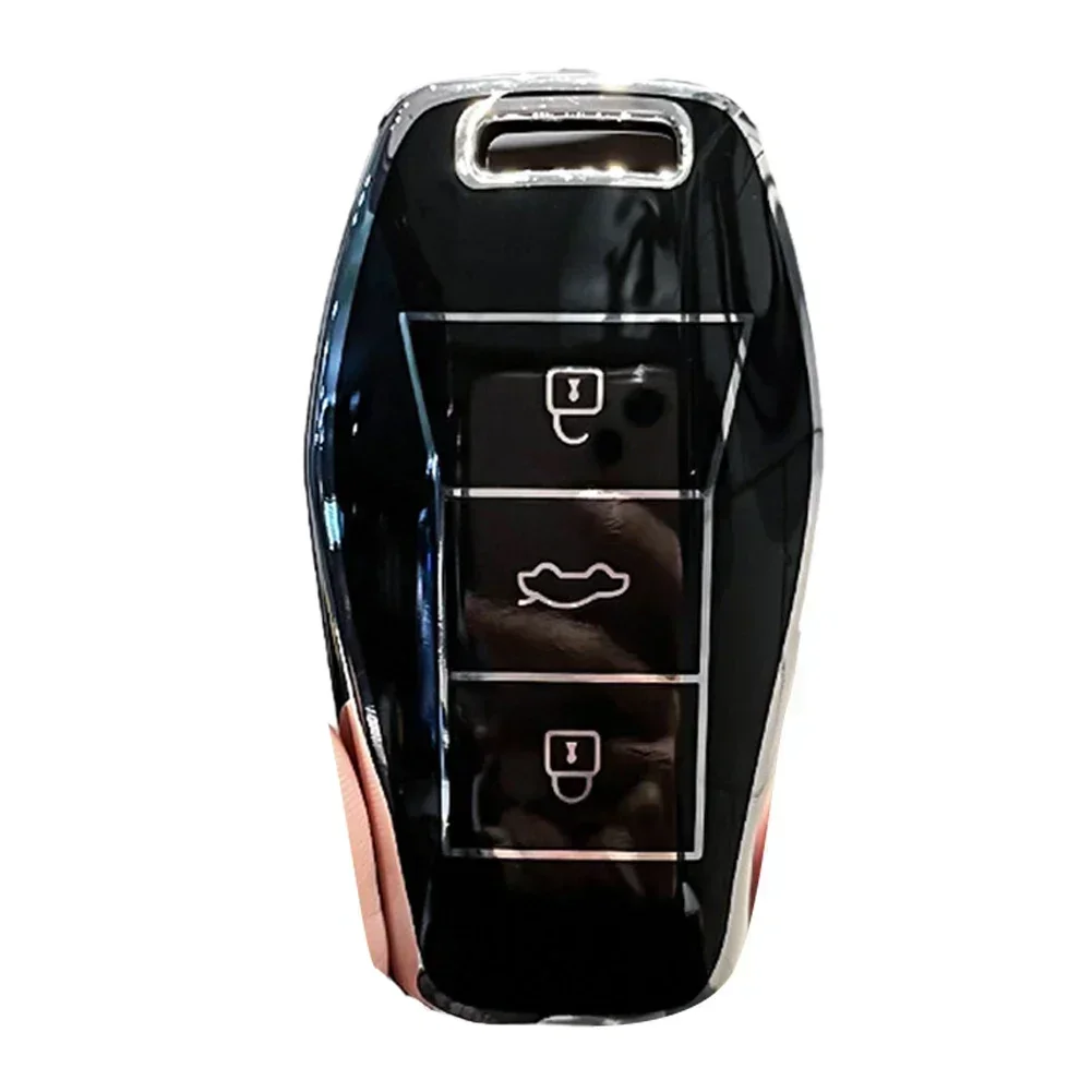 1X Universal Car Remote Key Case Cover Shell Fob For JAC SOL E10X QX X7 X8 E50 X6 A5 Elegant Color Matching Key Holder