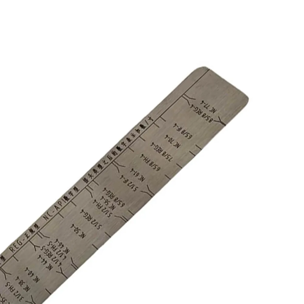Stainless Steel REG IF FH Drill String Connector Ruler for Reliable Thread Identification in Harsh Environments