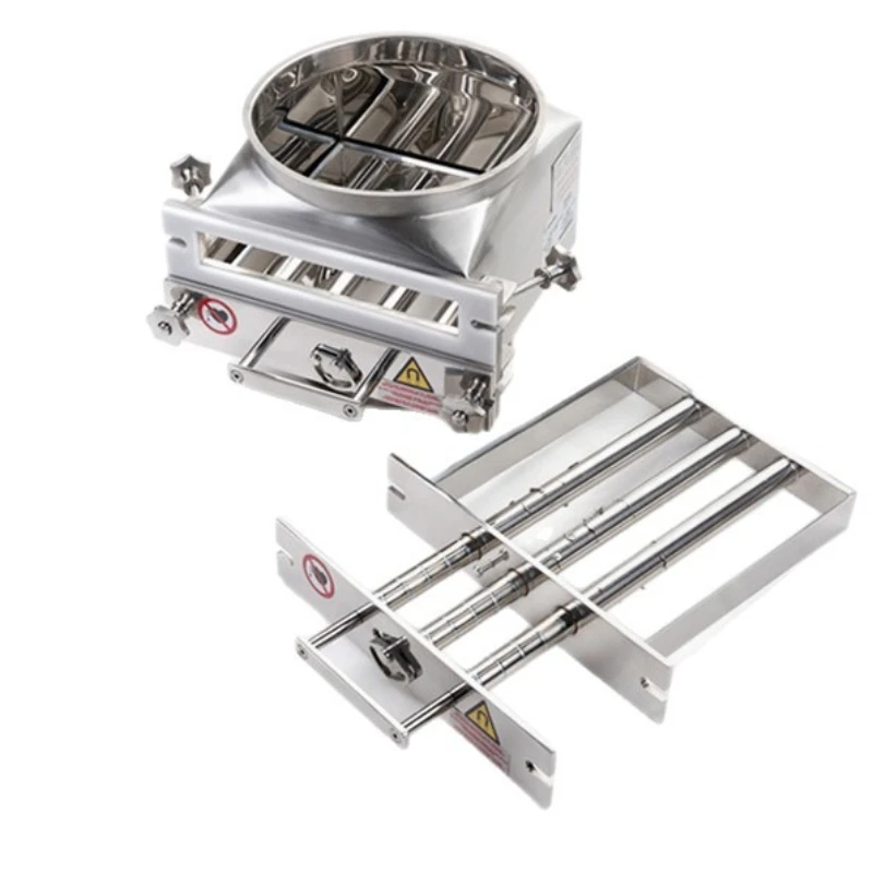 Nut particle drawer iron remover 1000gs double-layer pull-out magnetic separator 304 stainless, wear-resistant