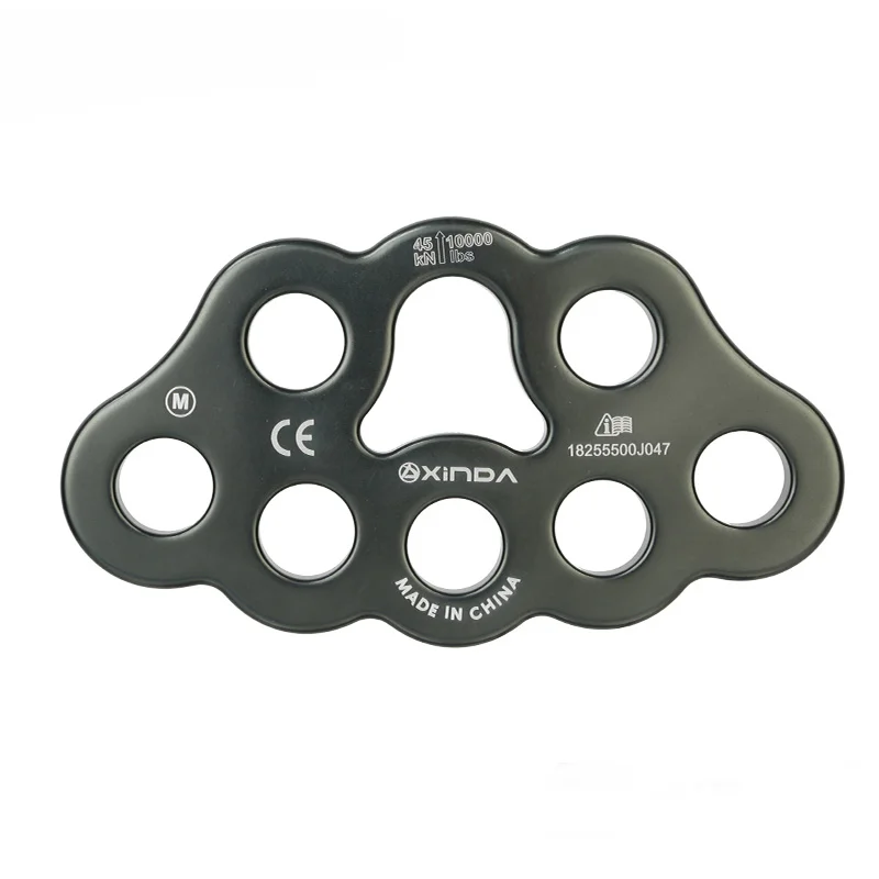 45kN  climbing 7075 aluminum 8 holes   rigging plate for climbing and working at height