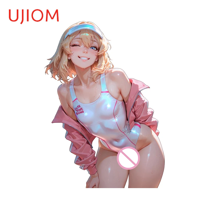 UJIOM Charming Femboy Sexy Wall Sticker Amusing Creative Light Switch Laptop Decal Chic Occlusion Scratch Bathroom Accessories