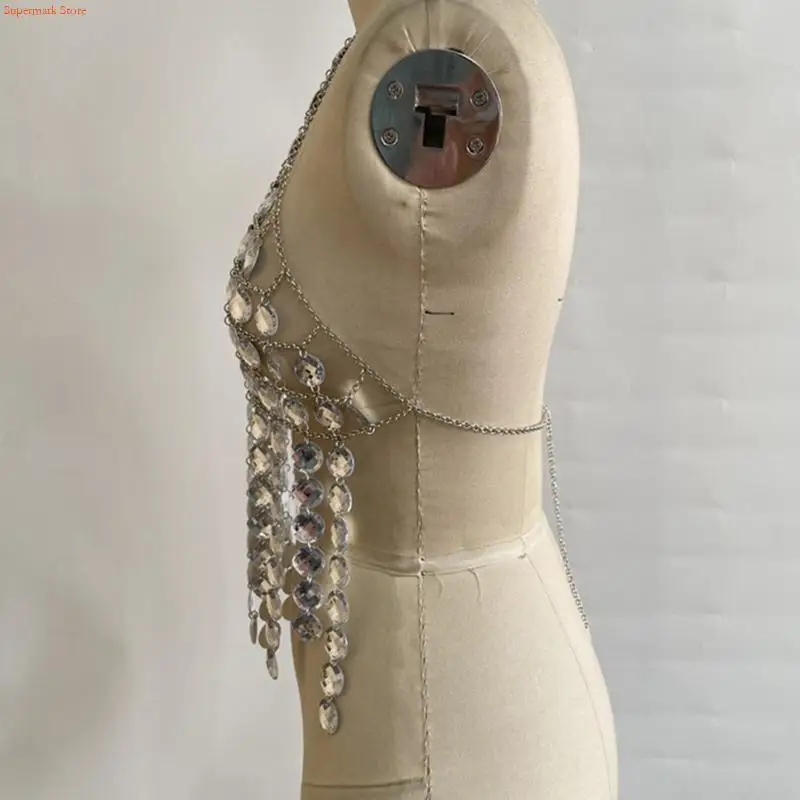 Q5we tamels acrílico camadas Tanque cabine cabine Correia Tanque colheita Tampa da boate Jóias sem