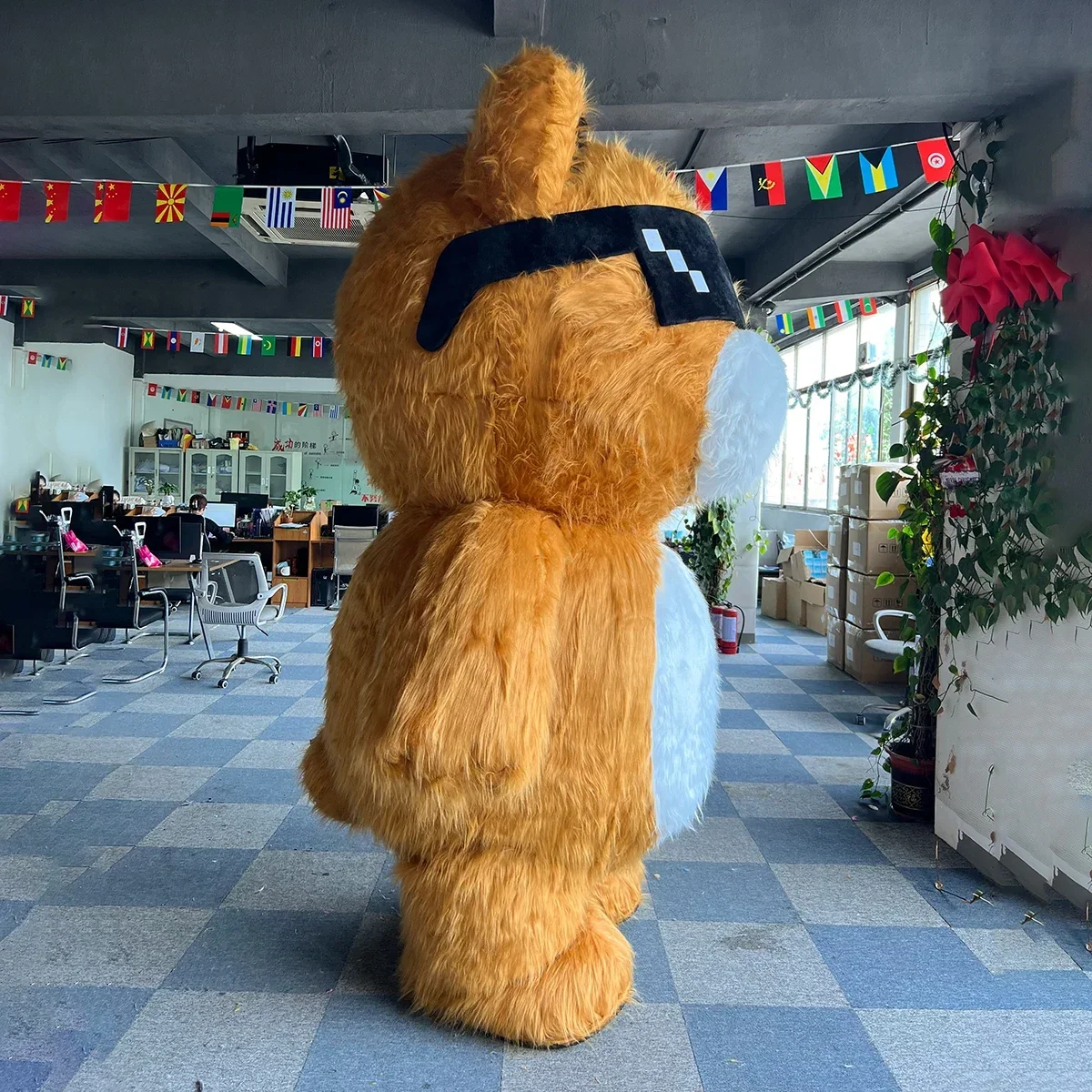 선글라스를 착용한 풍선 쿨 베어 마스코트 의상, 엔터테인먼트 할로윈 크리스마스 파티 소품을 위한 털이 있는 블로우 업 슈트