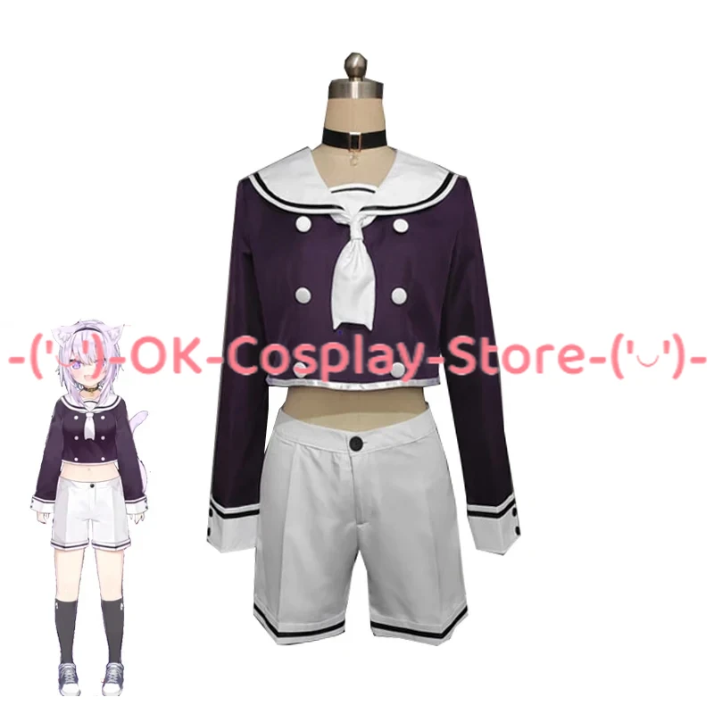 

Nekomata Okayu Cosplay Costume Women Cute Uniforms Halloween Carnival Sailor Suit Fancy Anime Outfit Custom Made