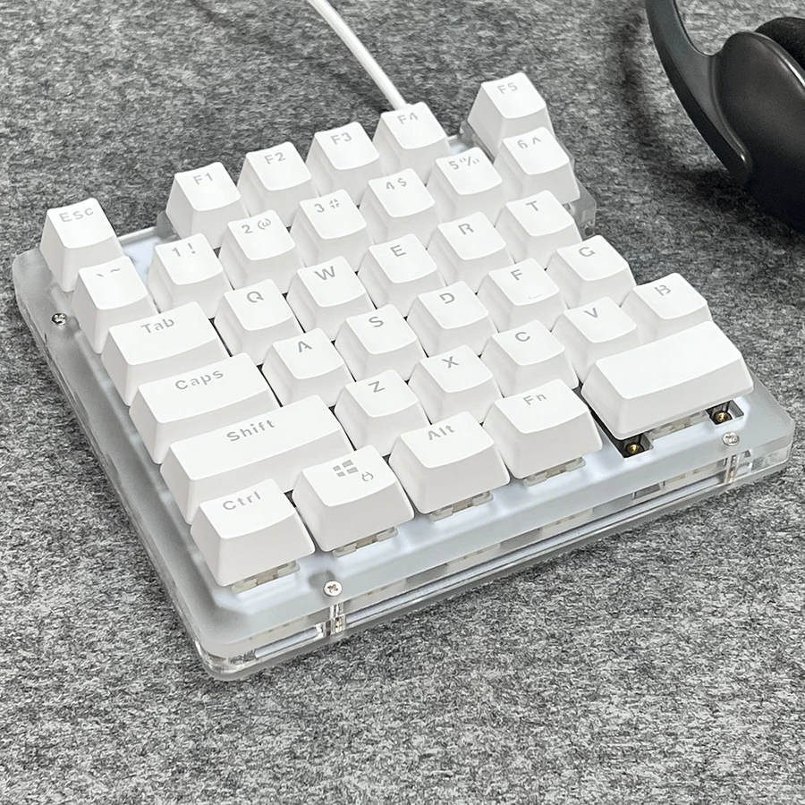 DEBROGLIE DB78-3C Split Keyboard LED Backlit Ergo Hot Swappable