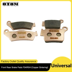 OTOM Motorcycle Front Rear Brake Pads For KTM SX SXF XC XCW EXC MXC HUSQVARNA FC FE TC TE Motocross Copper Sintering Brake Disks