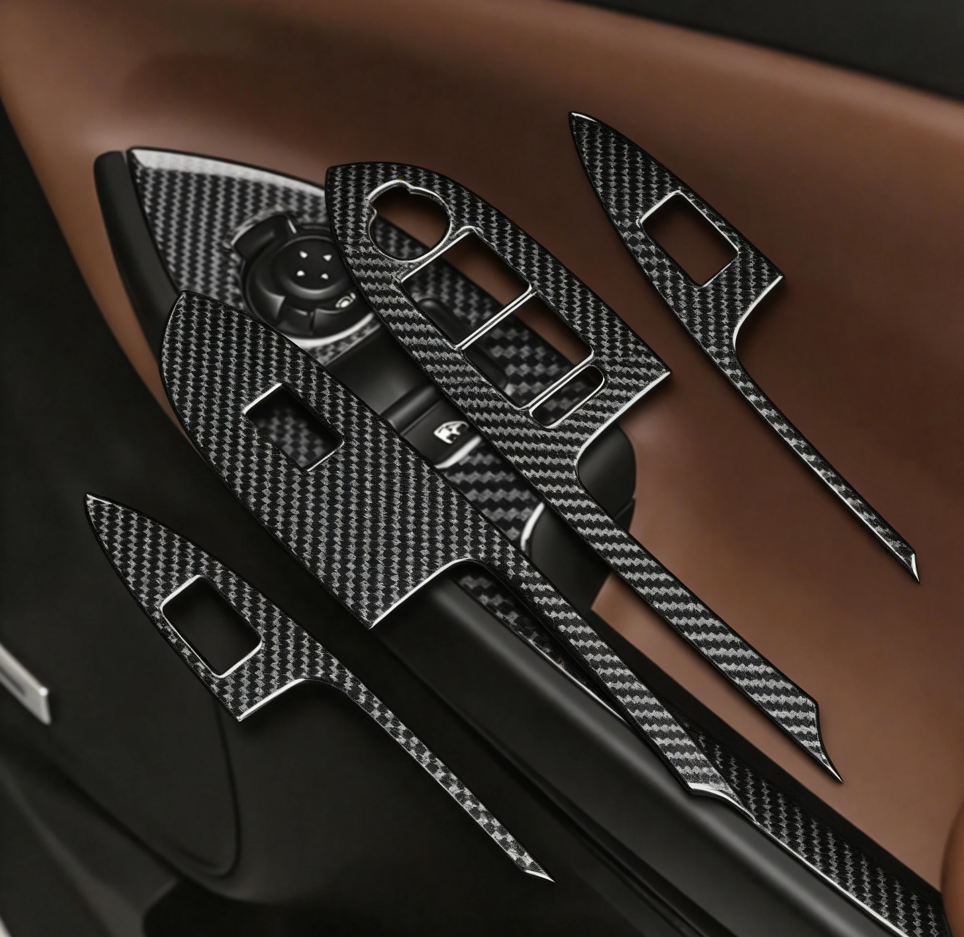 

Наклейка на панель управления стеклоподъемниками из настоящего мягкого карбона для Alfa Romeo Giulietta 940 2010-2021