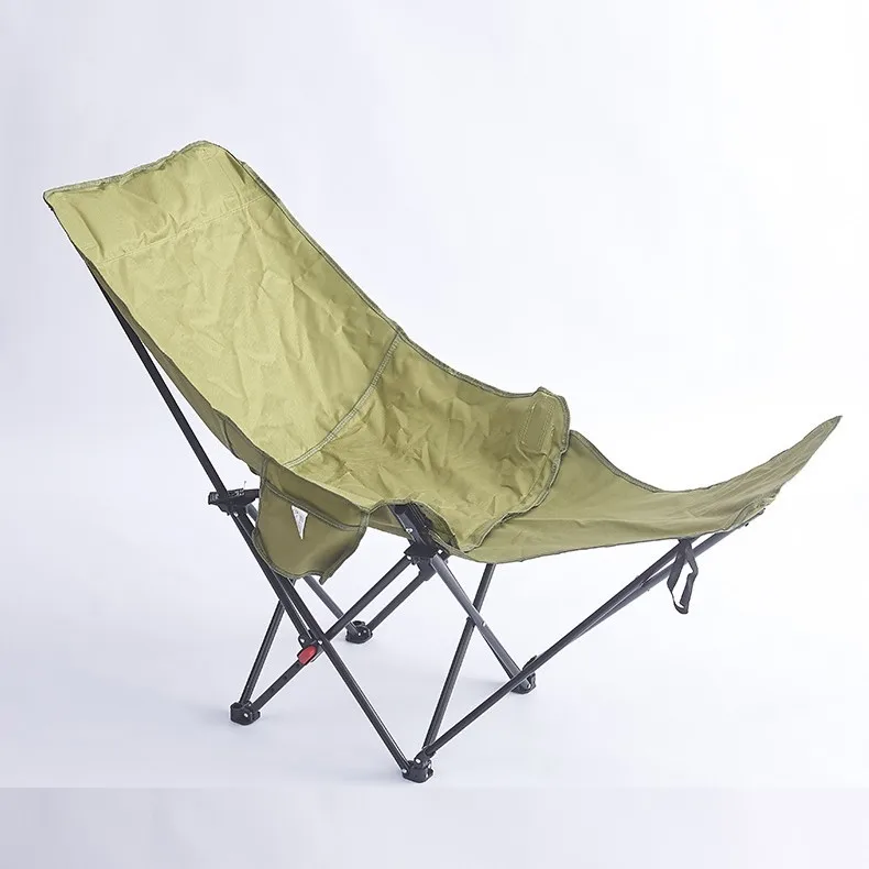 Outdoor folding chair, portable for sitting and lying down, office nap lounge chair with leg dragging, lounge chair image 4