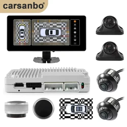 Carsanbo 360 Panoramic Surround View DVR Bird Eye Parking Monitoring System With 10.25 inch Touch Screen Display Optional