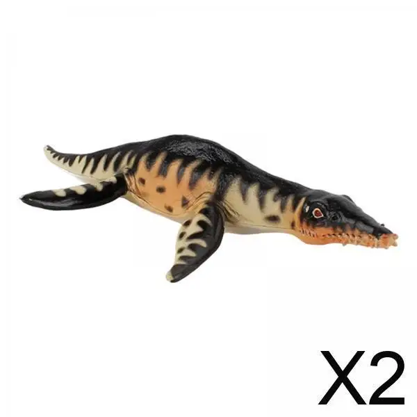 

2x Large Sea Dinosaur Toy Model Educational Deep Sea Monster Figurine Birthday Party Decor