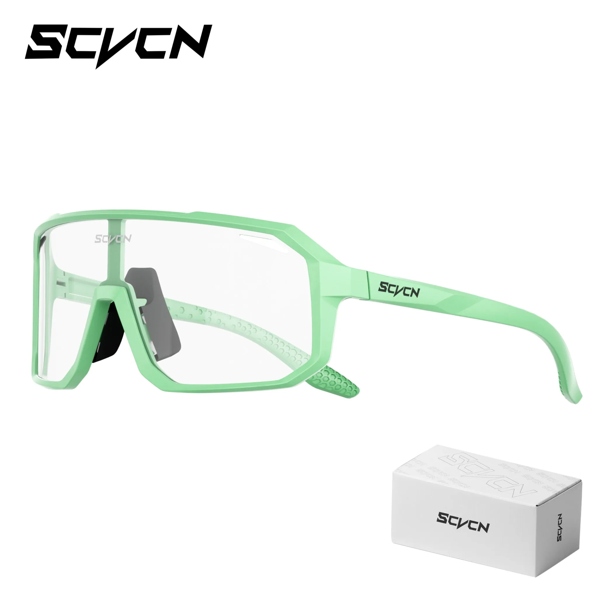 SCVCN Trendige Fahrradbrille, modische Sonnenbrille, MTB-Fahrradbrille, Campingbrille, UV400-Schutzbrille für Herren und Damen