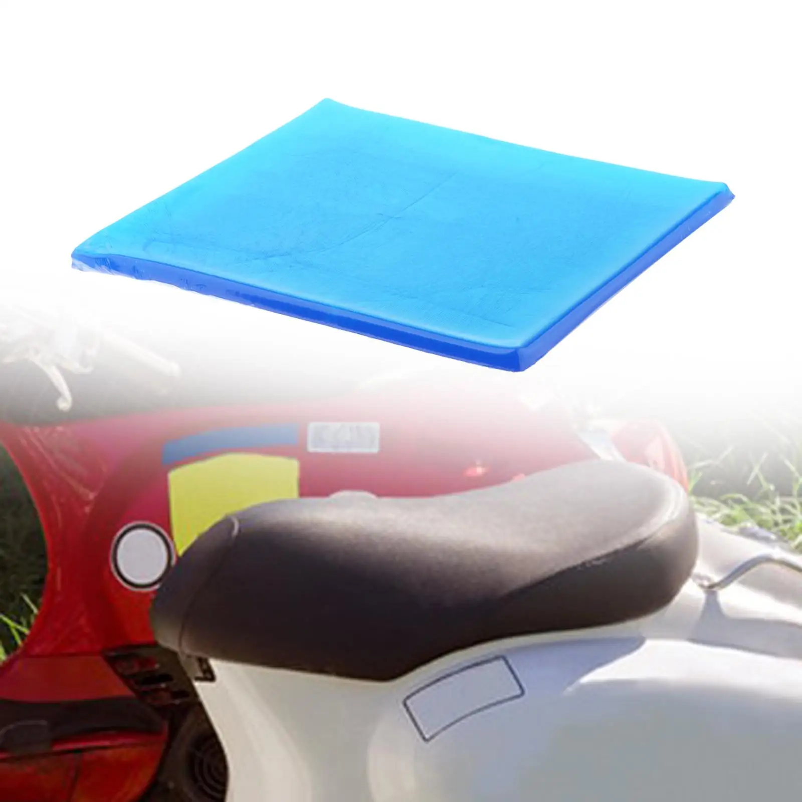 Motorcycle Seat Gel Cushion Shockproof Cooling Soft Pad Universal Saddle Mat for Bike Car Office Truck Home Patio Chair