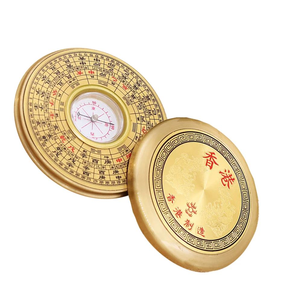 Compass Geology Demonstrator Outdoor Vintage Decor Portable Round-shaped Chinese Ancient Acrylic Chic Traditional Travel