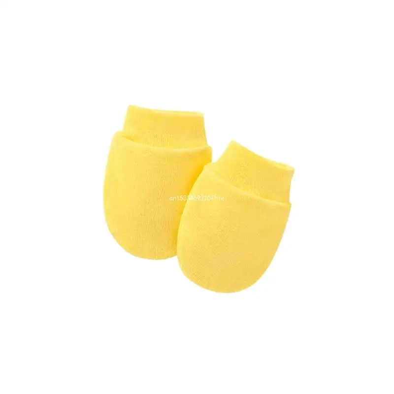 Solid Color No Scratch Mittens Infant Boy Girl Handguard Gloves Hand Socks Gifts