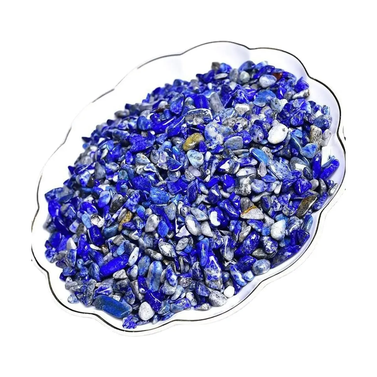 Natural lapis lazuli chip crystals, Reiki healing, decorative chips, polished stones, natural stone, handcrafted stones