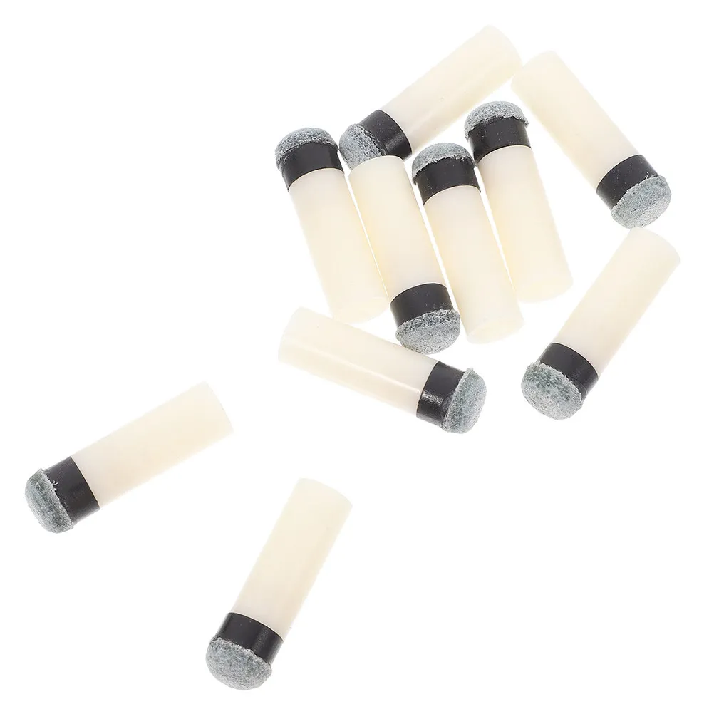 

10Pcs Screw-on Pool Cue Tips for Pool Stick Billiard Snooker Replacement Wear-Resistant Impact-Resistant Easy Installation
