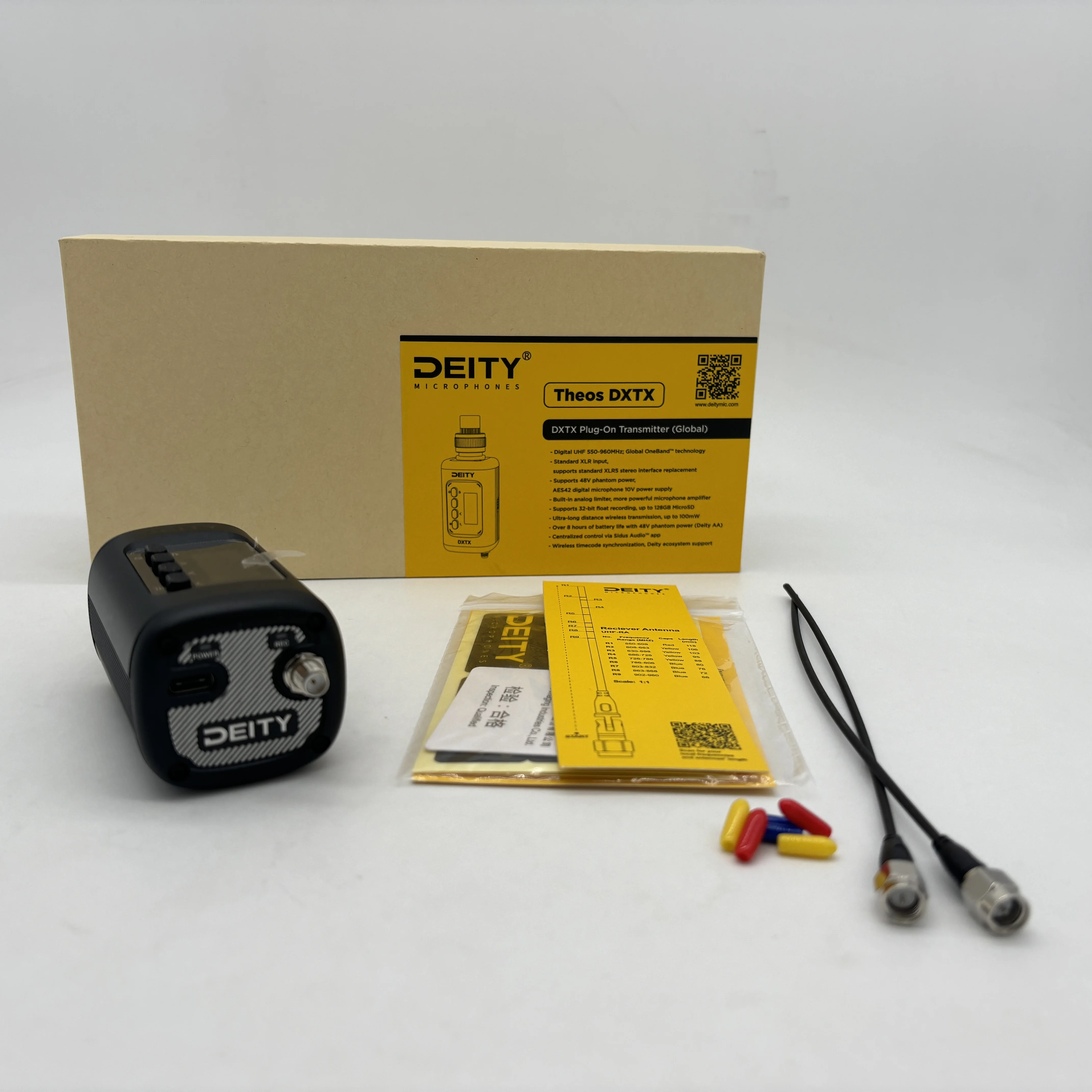 DEITY THEOS DXTX UHF Digital Wireless Transmitter Plug-On Digital Wireless Transmitter