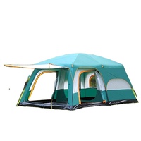 8-10 Person Big Camping Tent Waterproof 2 Bedrooms Big Size Glamping Tent Outdoor Camping Tent For Family