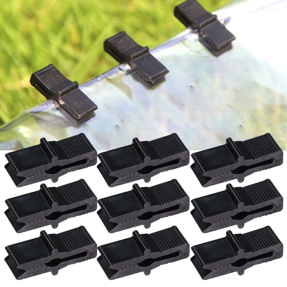 20/30PCS Film Fixing Clip Plastic Resistant to Sunlight and Rain Greenhouse Clamp 1 X 0.4 in for Fastening Film Sliding Clip