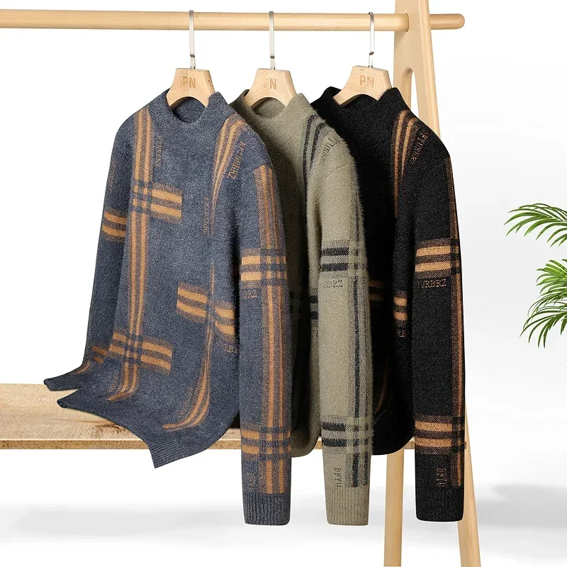 

Свободная одежда, топы, осенне-зимний свитер, флисовый пуловер с круглым вырезом, утепленный трикотаж, уличная одежда, мужской повседневный джемпер, толстовка