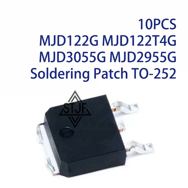 10PCS MJD122G MJD122T4G MJD3055G MJD2955G Soldering Patch TO-252