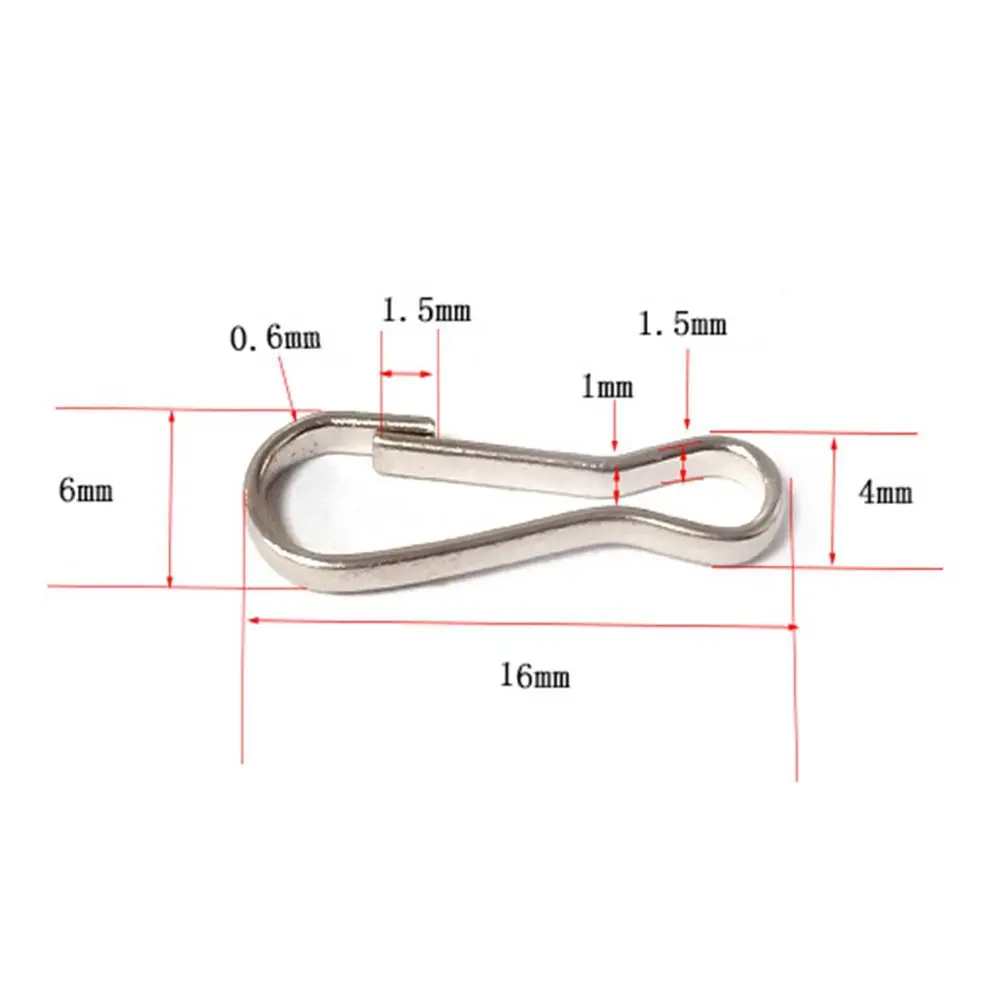 Quality Mini Buckle Accessories 304 Stainless Steel Keychain Clips Metal Buckles Baby Dolls Connecting Doll Bag Chain