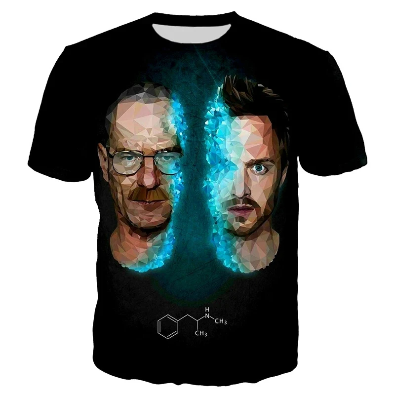 Breaking Bad Men\'s and Women\'s T-Shirts 3D Printed Shirts Casual Harajuku Style Oversized Unisex Streetwear Cool Tops Summer