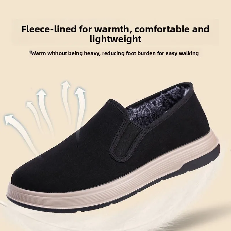 Beijing Men's Cloth Shoes Slip-On Soft Bottom Anti-Slip for Middle-Aged And Elderly Spring Summer Fashionable Casual Shoes