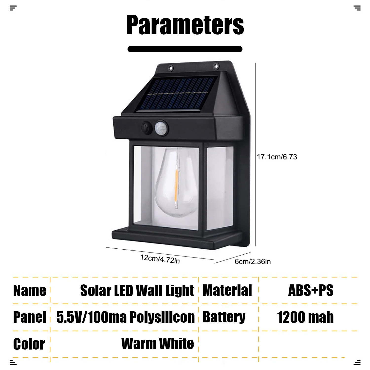 الطاقة الشمسية LED خيوط مصباح خارجي مقاوم للماء الرجعية محس حركة ضوء لحديقة ساحة الإضاءة الزخرفية #5