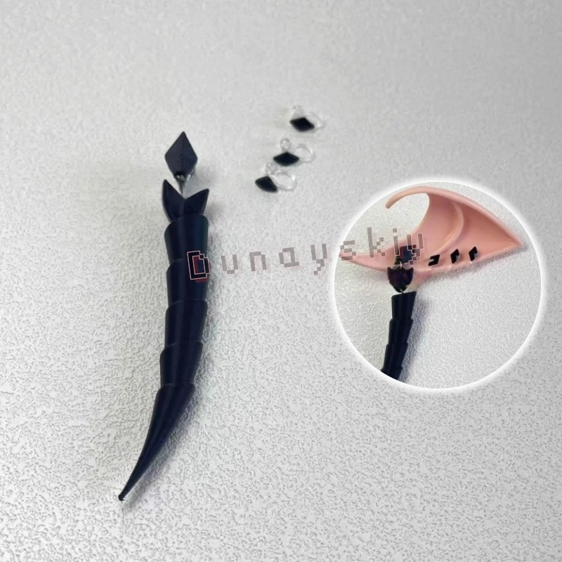 Hades Cosplay Anime Record Of Ragnarok Cos Wig Choker Earrings Temporary Tattoo Stickers For Men Women Carnival Halloween view 3