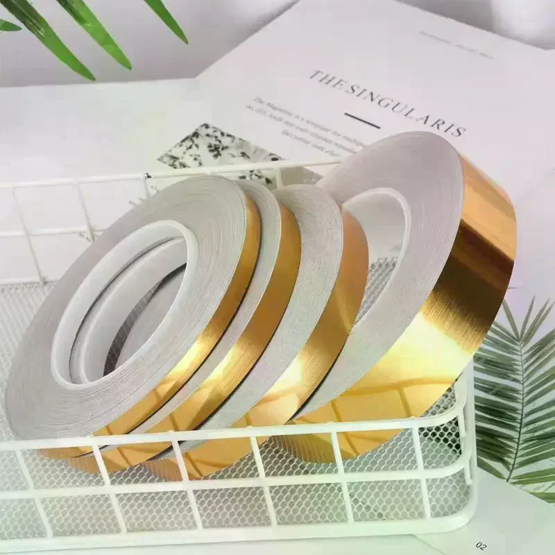 New Gold Self-Adhesive Tile Stickers Tape Floor: Waterproof Wall Sealing Strip Beauty Seam Sticker Home Decor